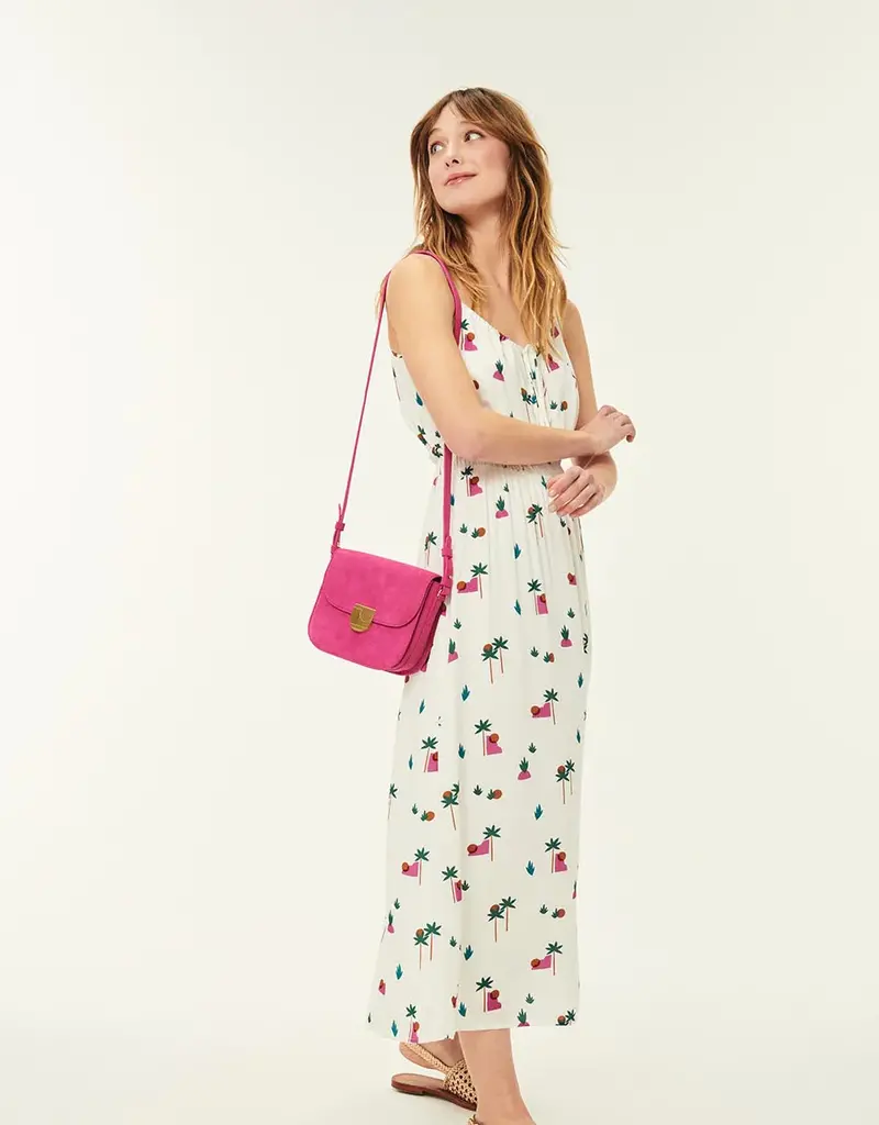 Des Petits Hauts Romea Tank Midi Dress in Cream (FINAL SALE)