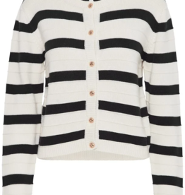 B.Young Mocca Striped Cardigan