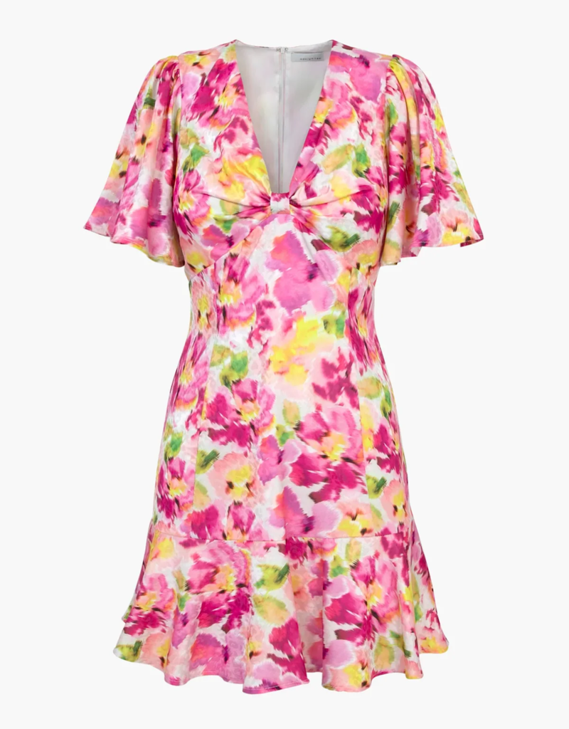 Adelyn Rae Petra Twist Front Floral Mini Dress (FINAL SALE)