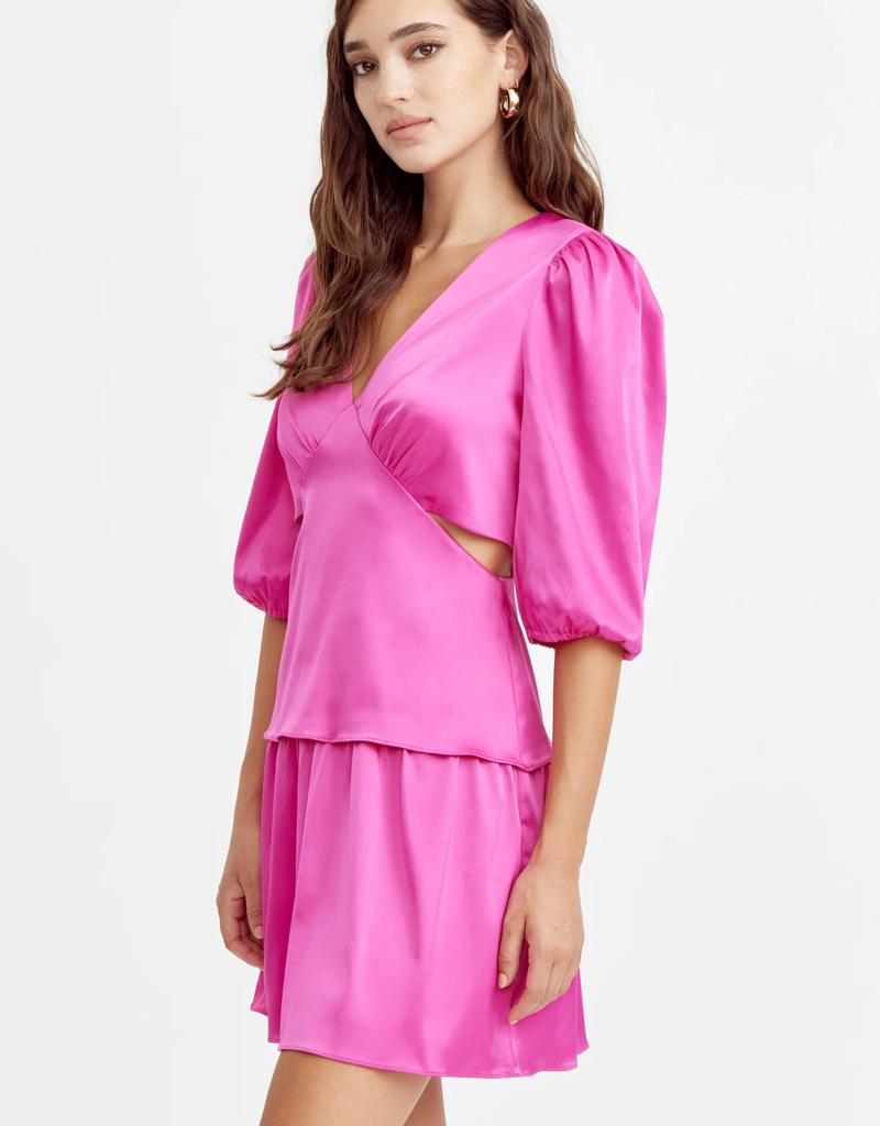 Adelyn Rae Harper Satin Mini Dress (FINAL SALE)