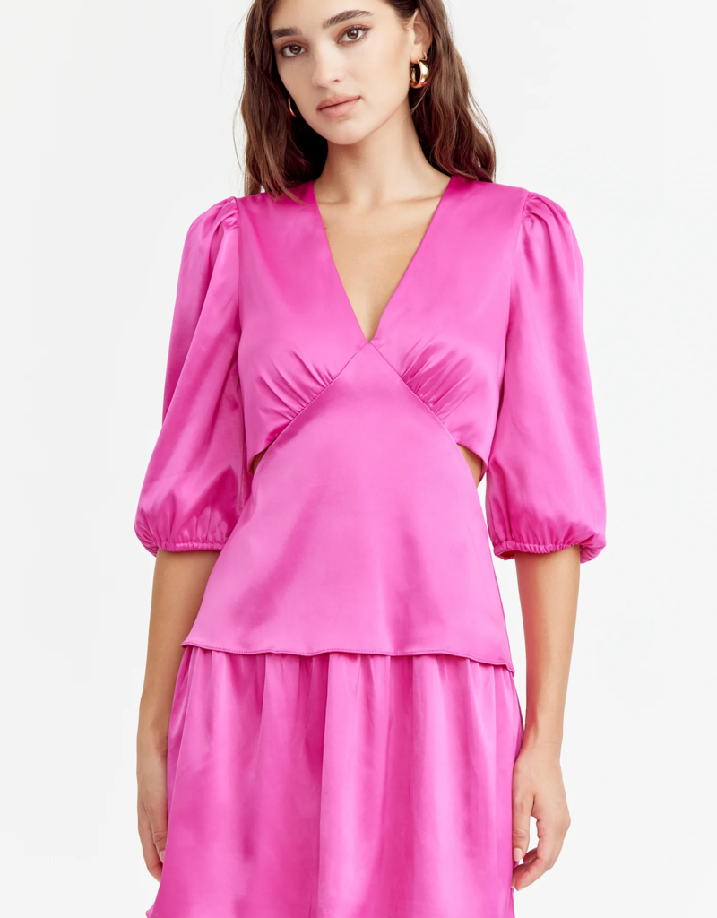 Adelyn Rae Harper Satin Mini Dress (FINAL SALE)