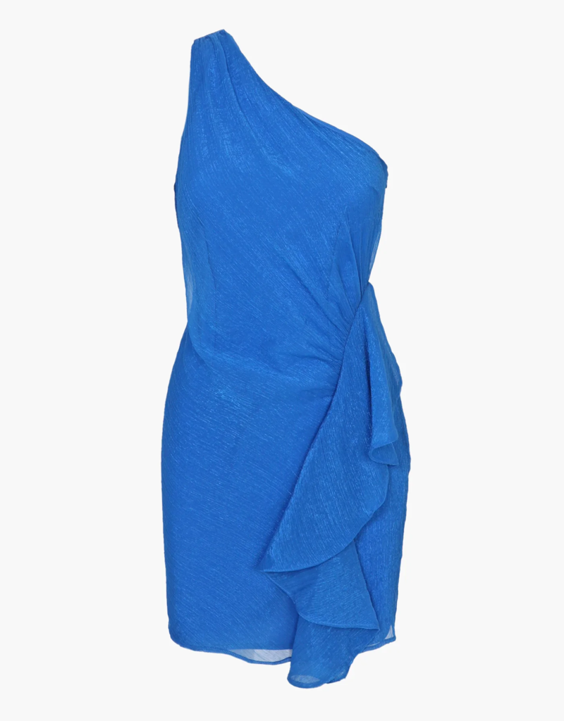 Adelyn Rae Camilla One Shoulder Ruffle Mini (FINAL SALE)