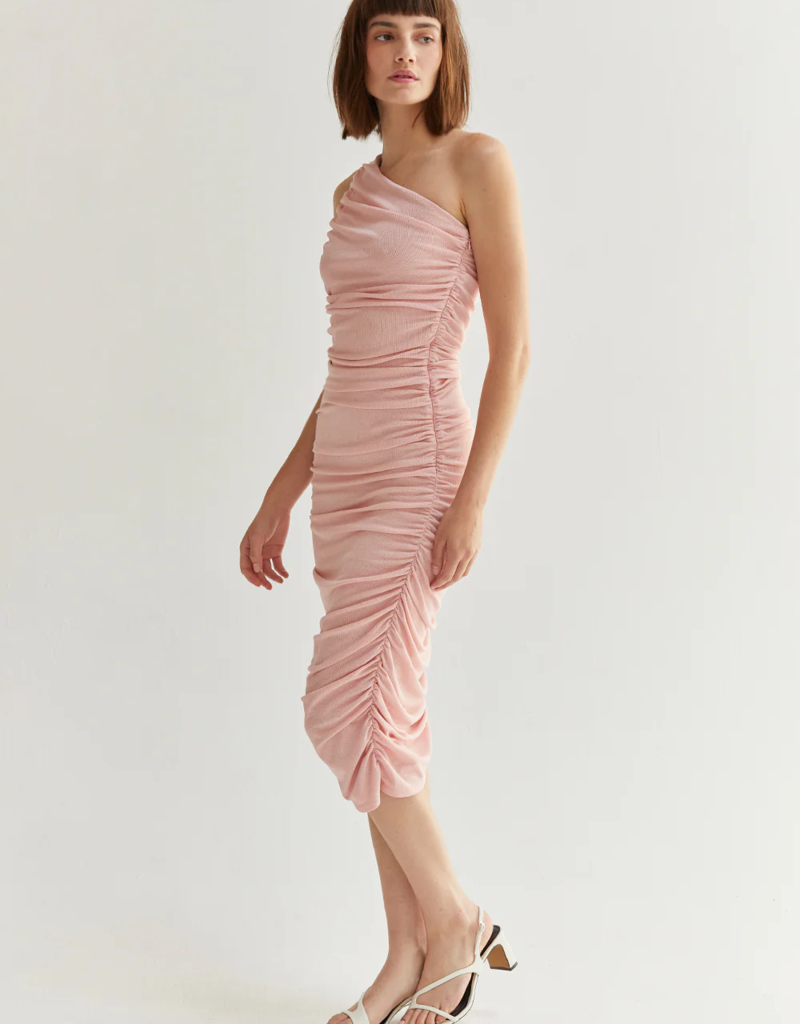 Crescent Vienna Knit Ruched Dress (FINAL SALE)