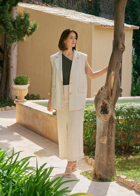 Kaffe Daniella Linen Blend Waistcoat