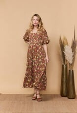 Louizon Byouti Print Long Sleeve Dress