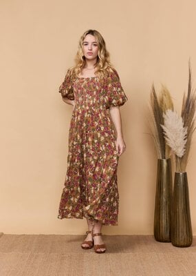 Louizon Byouti Print Long Sleeve Dress