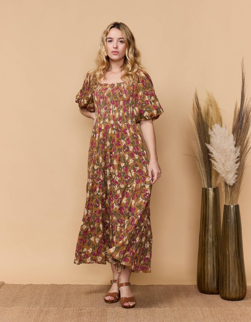 Louizon Byouti Print Long Sleeve Dress