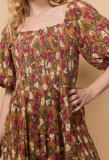 Louizon Byouti Print Long Sleeve Dress