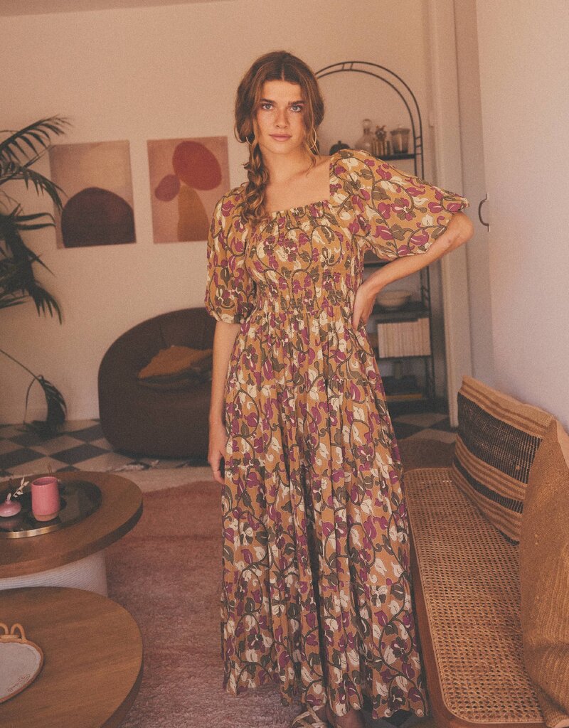 Louizon Byouti Print Long Sleeve Dress (FINAL SALE)