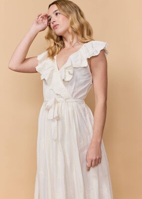 Louizon Palm Springs Embroidered Lace Dress