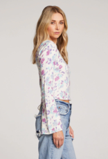 Saltwater Luxe Vittoria Floral Lace-Up Sweater (FINAL SALE)