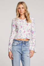 Saltwater Luxe Vittoria Floral Lace-Up Sweater (FINAL SALE)