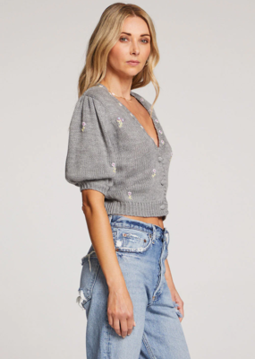 Saltwater Luxe Spence Embroidered Short Sleeve Knit