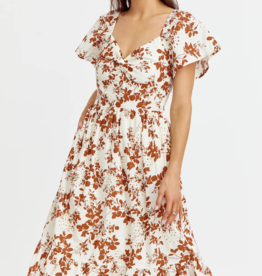 Greylin Trexx Embroidered Cotton Dress