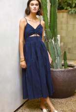 Greylin Iris Midi Dress In Navy