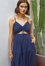 Greylin Iris Midi Dress In Navy