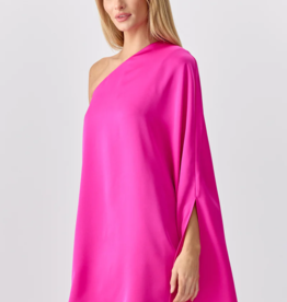 Adelyn Rae Cameron One Shoulder Cape Dress *Only One Left - XS*