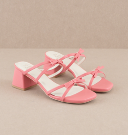 Oasis Society The Maci Strappy Heels with Bow
