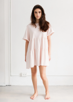 Brunette the Label Tiered T-Shirt Dress