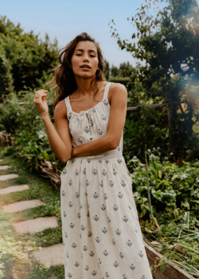 Louizon Gantelle Embroidered Maxi Dress