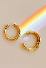 Sugar Blossom Rue 30mm Hoop Earring - Silver