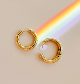Sugar Blossom Rue 30mm Hoop Earring - Gold