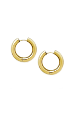 Sugar Blossom Rue 30mm Hoop Earring - Silver