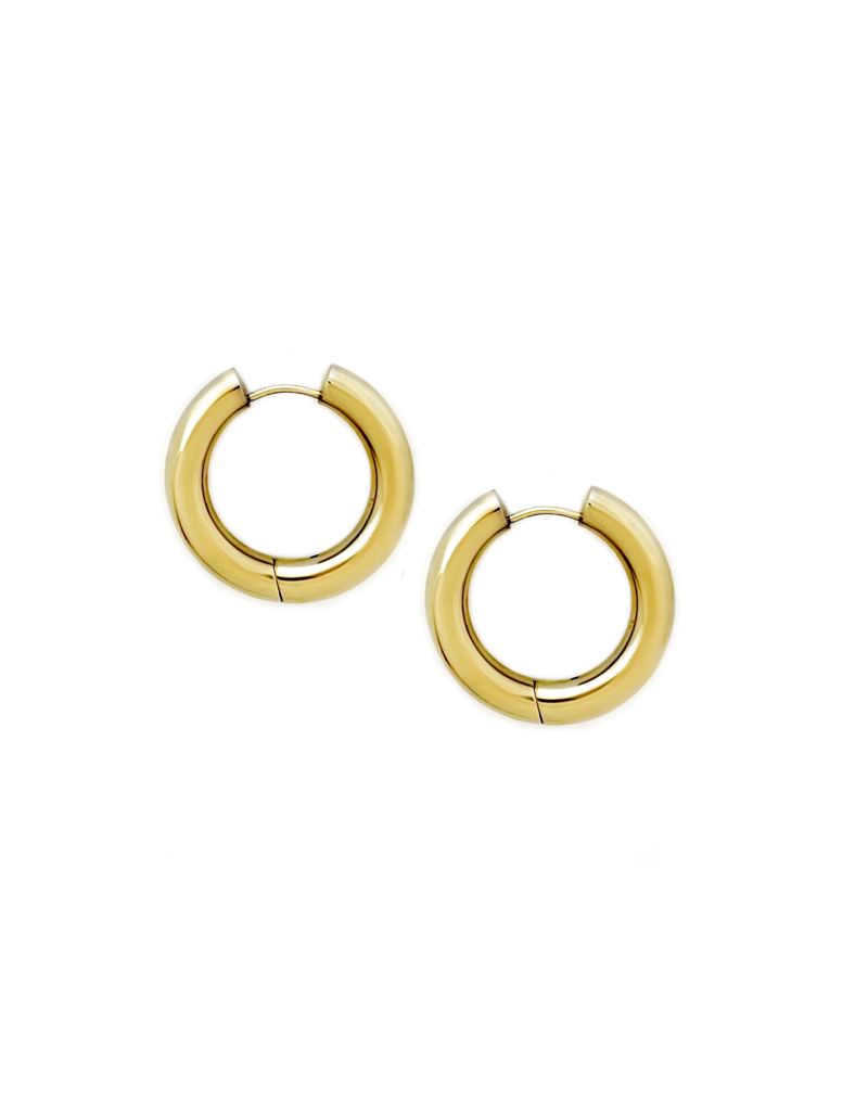 Sugar Blossom Rue 30mm Hoop Earring - Silver