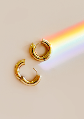 Sugar Blossom Pepper 20mm Hoop Earring