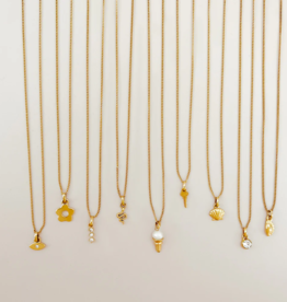 Sugar Blossom Thin Curb Chain Necklace