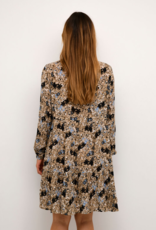 Kaffe Riana Printed A-Line Dress in Grey and Blue Floral (FINAL SALE)