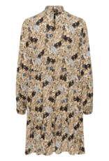 Kaffe Riana Printed A-Line Dress in Grey and Blue Floral (FINAL SALE)
