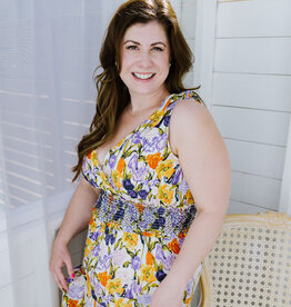 Adelyn Rae Pami Shoulder Tie Dress *Only One Left - Large*