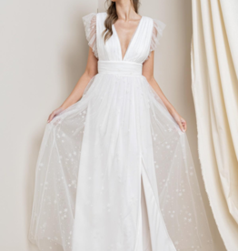 Soieblu Star Maxi Dress in White