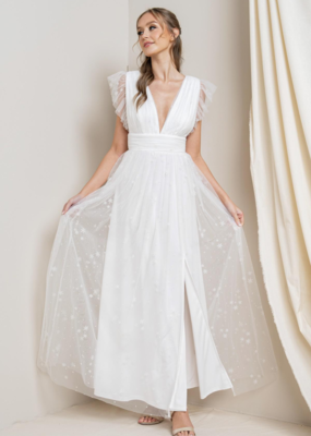 Soieblu Star Maxi Dress in White