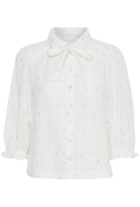 Atelier Reve Camilo Embroidered Blouse *Pink or Blue Hearts*