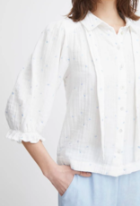 Atelier Reve Camilo Embroidered Blouse *Pink or Blue Hearts*