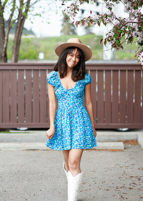 Faithfull Limone Mini Dress *XL left*