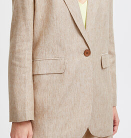 B.Young Docita Linen Blend Blazer