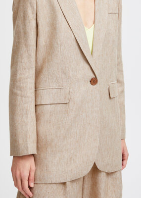 B.Young Docita Linen Blend Blazer