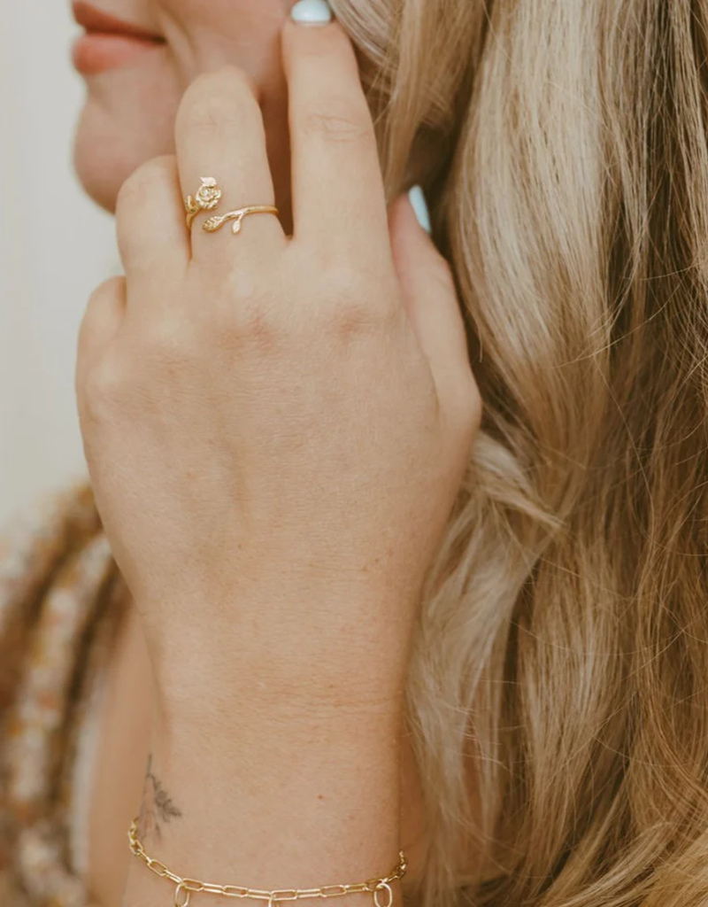 Haiku Lane Rose Vine Ring