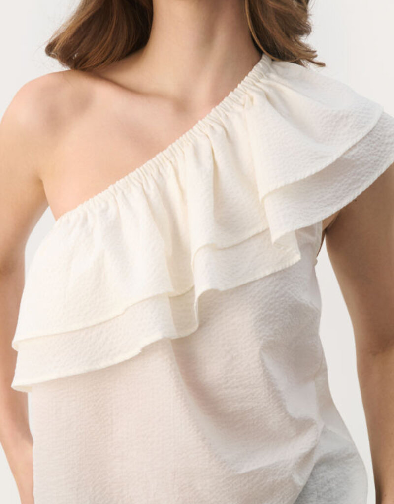 Part Two Ginnie One-Shoulder Ruffle Blouse
