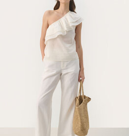 Part Two Ginnie One-Shoulder Ruffle Blouse