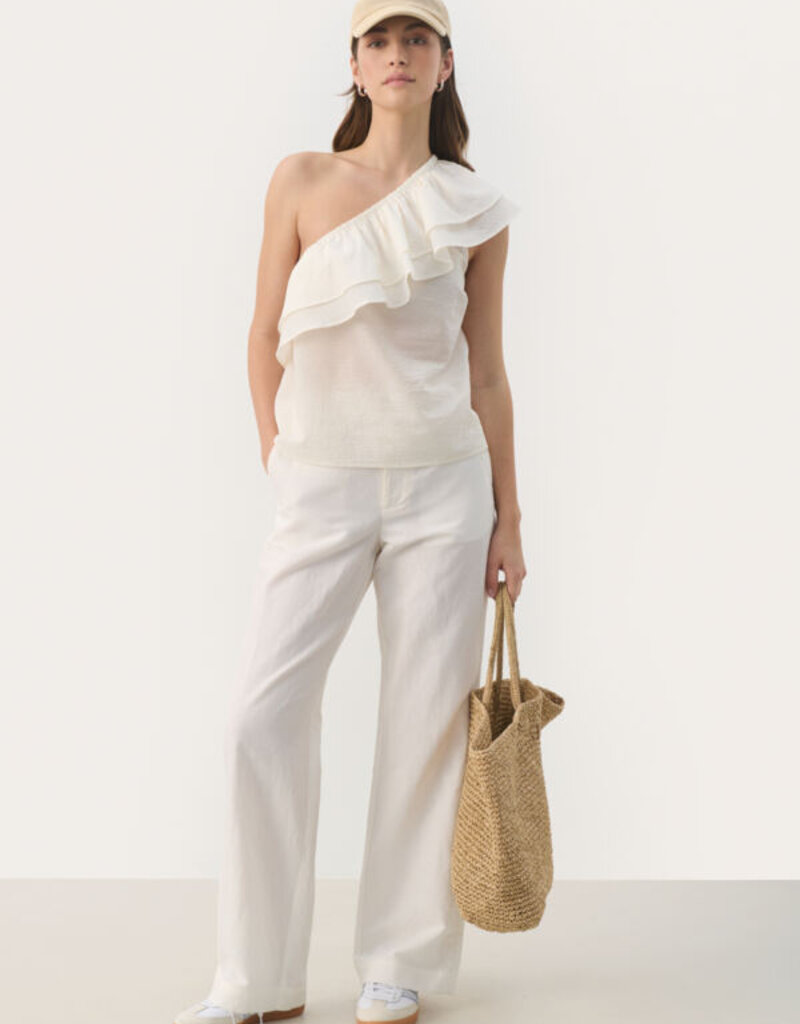 Part Two Ginnie One-Shoulder Ruffle Blouse