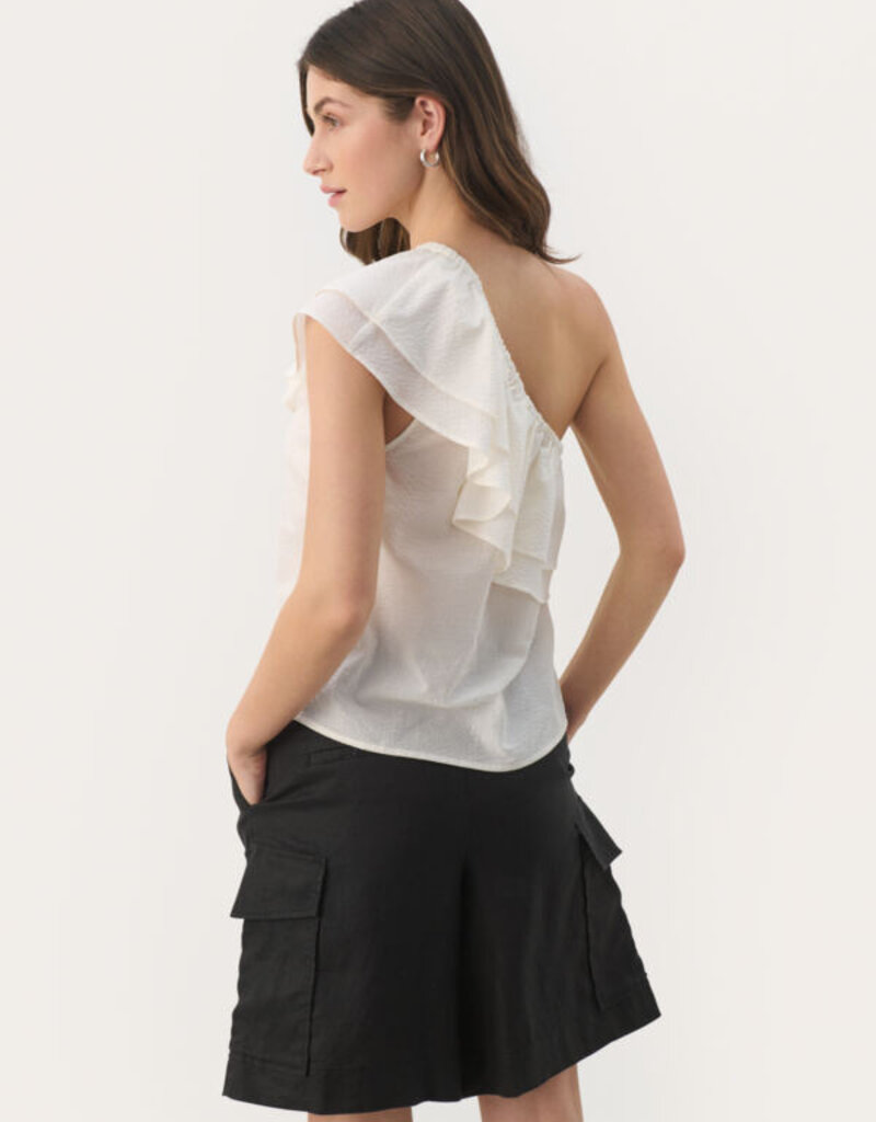 Part Two Ginnie One-Shoulder Ruffle Blouse