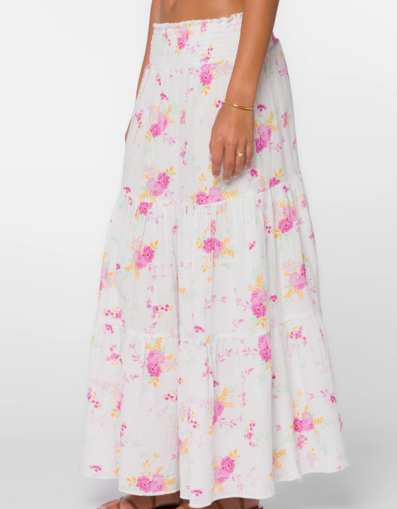 Velvet Heart Irene Pink Summer Roses Maxi Skirt