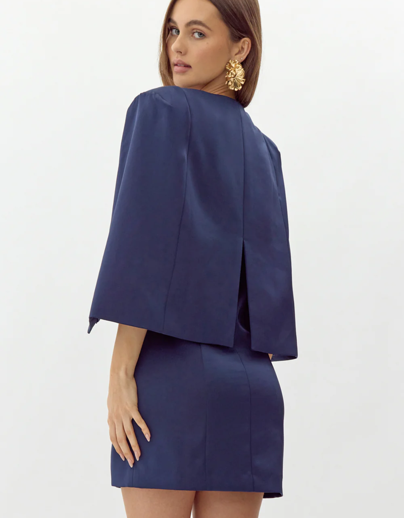 Adelyn Rae Maxine "V" Cape Dress (FINAL SALE)
