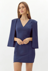 Adelyn Rae Maxine "V" Cape Dress (FINAL SALE)