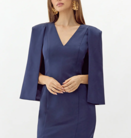 Adelyn Rae Maxine Cape Dress *Only One Left - Small*