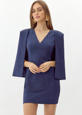 Adelyn Rae Maxine Cape Dress *Only One Left - Small*